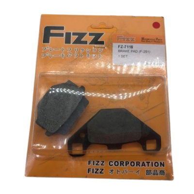 Τακάκια μεταλλικά FIZZ 7118 F251