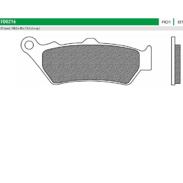 Brake pads NEWFREN FD0216BT F209