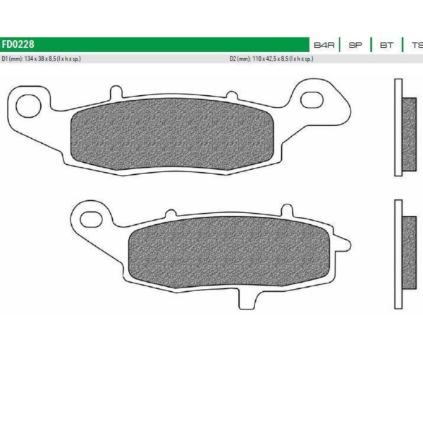 Brake pads NEWFREN FD0228BT F229 / 237