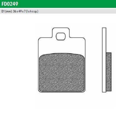 Brake pads NEWFREN FD0249BE F260