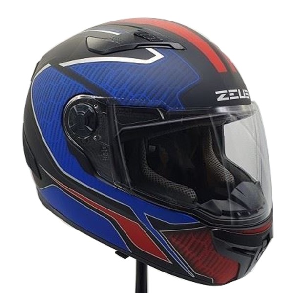 Helmet Black / Red ZEUS ZS-813A AN12