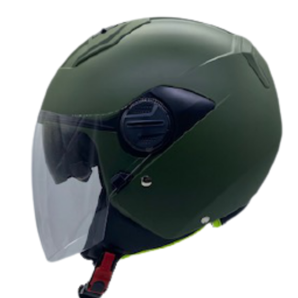 Helmet Green Dark Matt ZEUS ZS-213