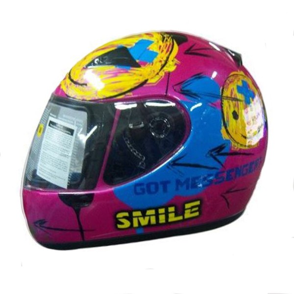 Children's helmet Pink / Blue ZEUS 2000 F48