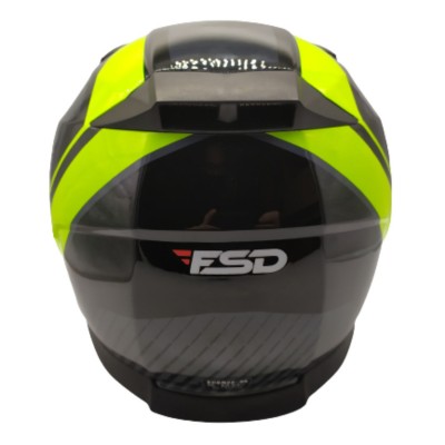 Helmet Black / Yellow FLUO FSD 817