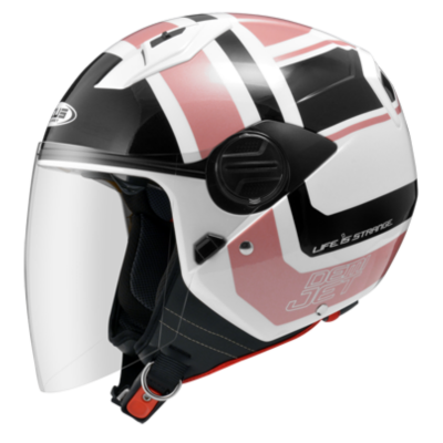 Helmet White/Pink ZEUS ZS-213 AX5