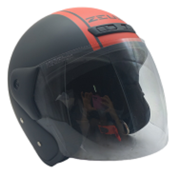 Helmet Black Matt/Orange ZEUS 506