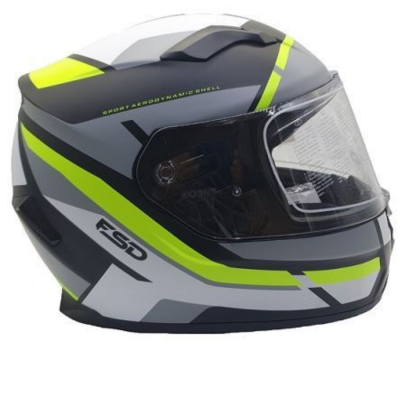 Helmet Black Matt/Yellow FSD 820