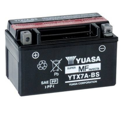 Battery with liquids YUASA YTX7A-BS