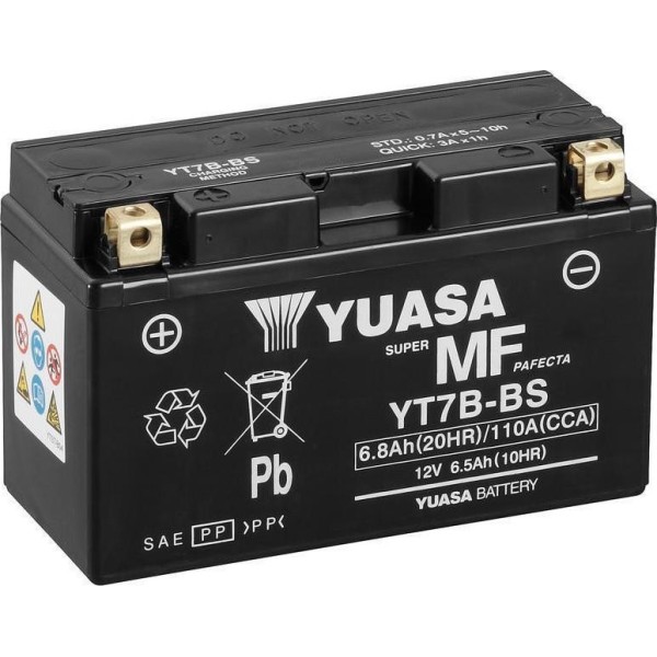 Liquid battery YUASA YT7B-BS