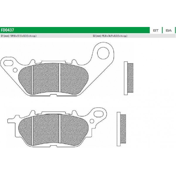 ΤΑΚΑΚΙΑ FD0437BT1 CRYPTON X135 T110 ΝΜΑΧ 125 155 ΟΠΙΣ NEWFREN F464