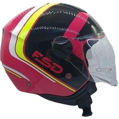 Helmet Red/Black yellow FSD DOUBLE 700