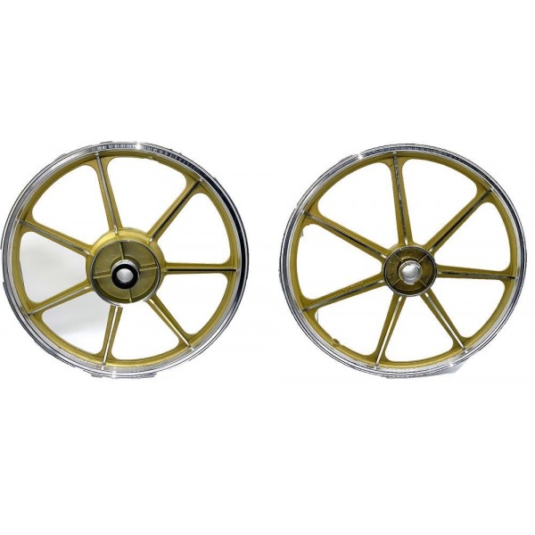 WHEEL FRONT REAR CRYPTON X135 T110 ALUM GOLD SOFT