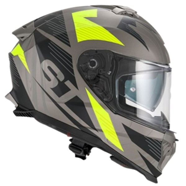 Helmet Titanium Matt/Yellow FSD 865