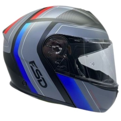 Helmet Grey Matte/Blue FSD 917