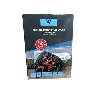 ΚΑΛΥΜΑ ΜΟΤΟ M 190T ΑΣΗΜΙ COOLING ΘΕΡΜΟΜΟΝΩΤΙΚΟ ΜΕ ΤΡΥΠΕΣ ΓΙΑ ΚΛΕΙΔ WINGER