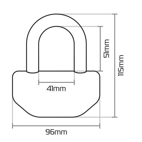 ΚΛΕΙΔΑΡΙΑ ΔΙΣΚ ΛΟΥΚ Boss 12.7mm Disc Lock Yellow OF39 OXFORD