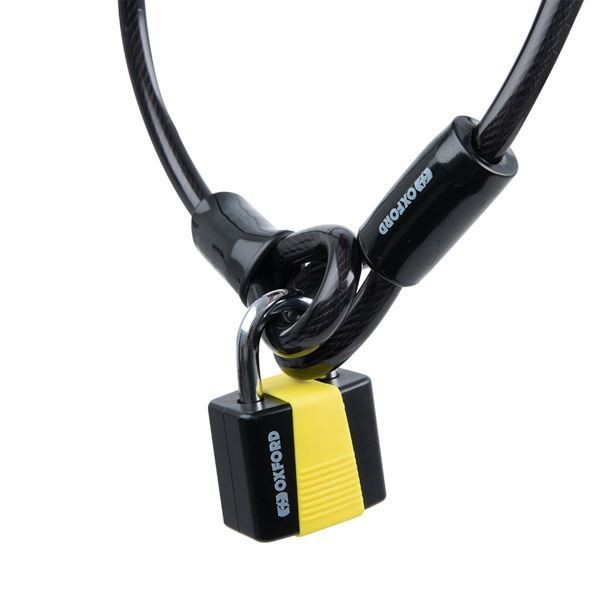 ΚΛΕΙΔΑΡΙΑ ΚΟΥΛΟΥΡΑ ΛΟΥΚΕΤΟ Loop Lock10 Cable Lock+Padlock 10mm x 1.8mm LK222 OXFORD