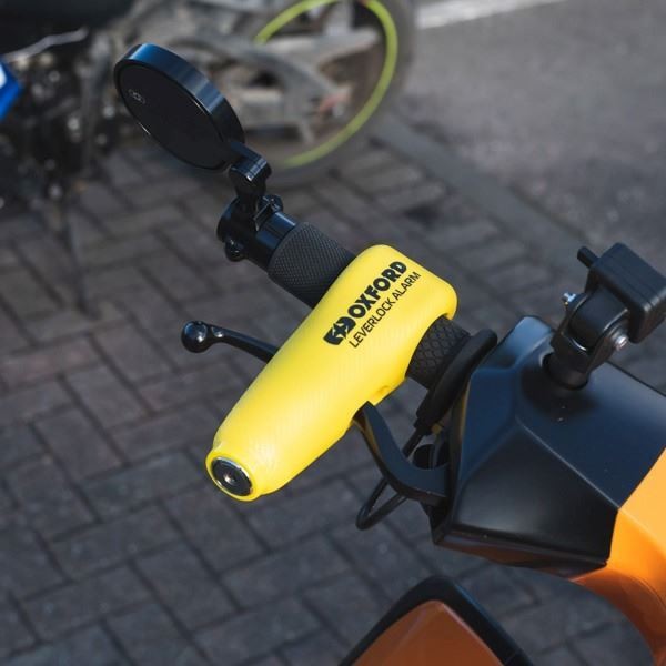 ΚΛΕΙΔΑΡΙΑ ΦΡΕΝΟΥ ΜΕ ΣΥΝΑΓΕΡΜΟ LeverLock Alarm Yellow LK302 OXFORD