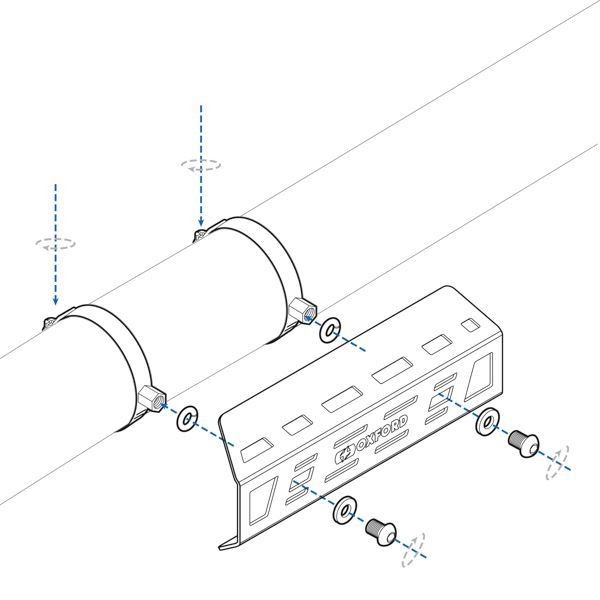ΠΡΟΣΤΑΤΕΥΤΙΚΟ ΕΞΑΤΜΙΣΗΣ Adventure Exhaust Heat Shield OX642 OXFORD