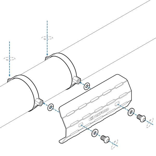 ΠΡΟΣΤΑΤΕΥΤΙΚΟ ΕΞΑΤΜΙΣΗΣ Scrambler Exhaust Heat Shield OX878 OXFORD