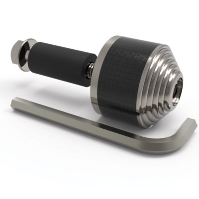 Handlebar Bar End Weights Oxford OX587 Universal Silver Handlebar Bar End Weights Oxford OX587 Universal Silver