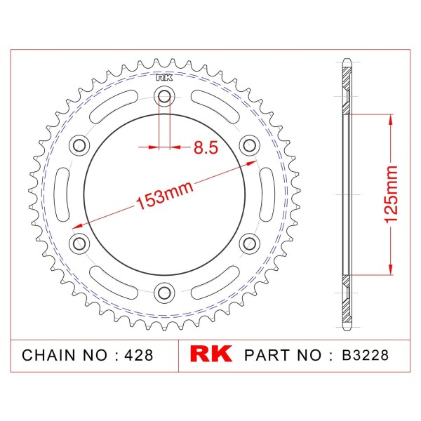 TAMP GEAR B3228 54D 1258 RK